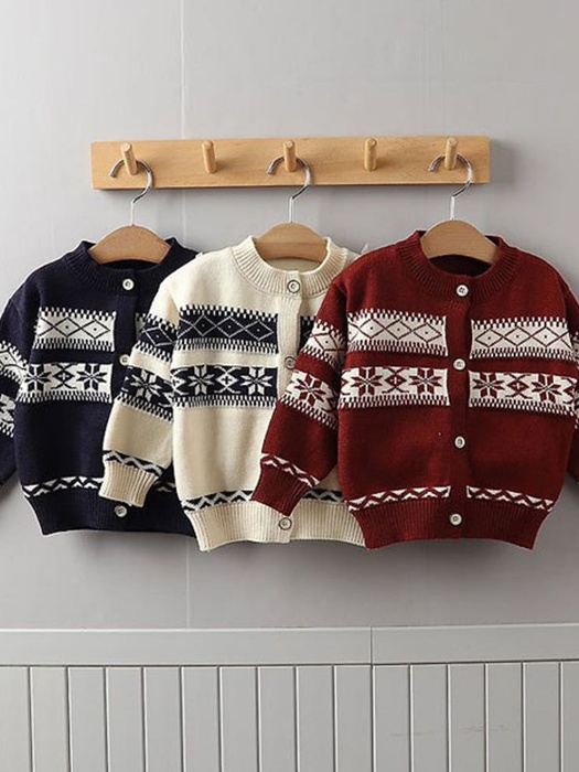 Snowflake Knit Cardigan Snowflake Knit Cardigan by Tony for Child - catalog view