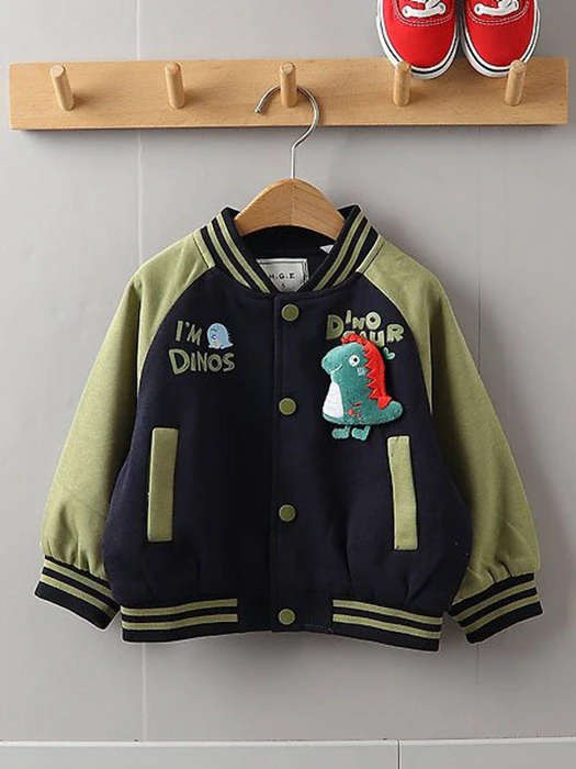 Dinosaur Baseball Jacket Dinosaur Baseball Jacket by Tony for Child - catalog view