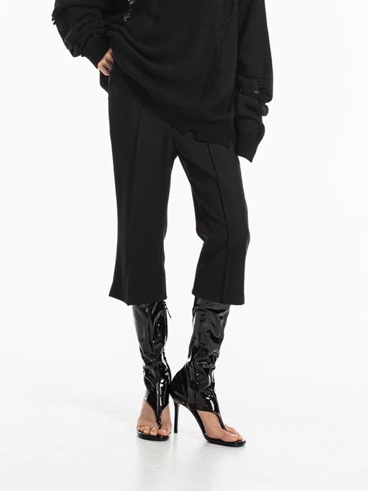 Crease Line Slit Midi Pants Crease Line Slit Midi Pants by Paper Moon for Women - catalog view