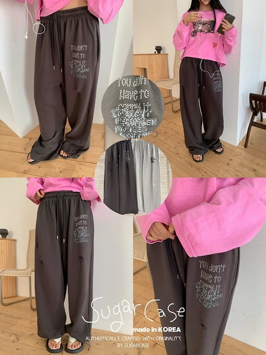 Glitter Damange Pants Glitter Damange Pants by Sugar Case for Women - catalog view