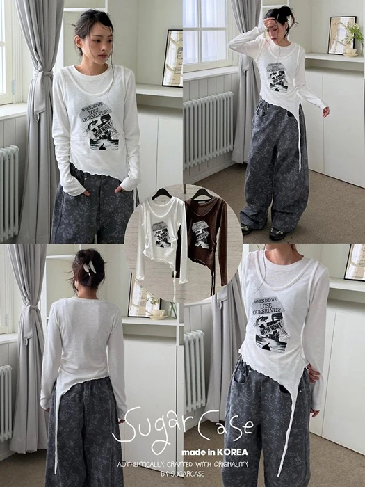 Now Layered Tee Now Layered Tee by Sugar Case for Women - catalog view