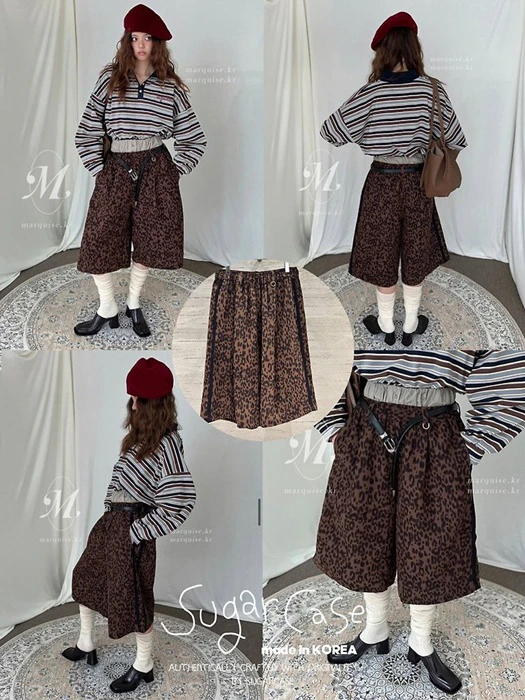 Leopard Bermuda Pants Leopard Bermuda Pants by Sugar Case for Women - catalog view
