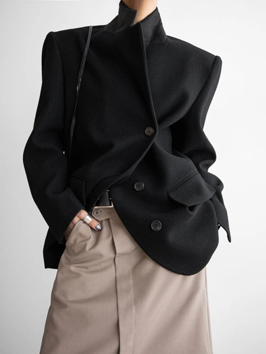 Classic Herringbone Oversized Blazer Classic Herringbone Oversized Blazer by Paper Moon for Women - catalog view
