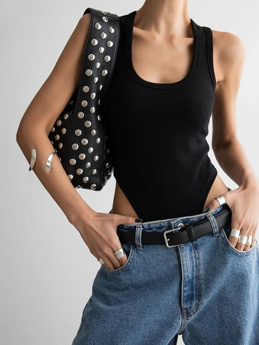 Essential Rib Sleeveless Bodysuit Essential Rib Sleeveless Bodysuit by Paper Moon for Women - catalog view