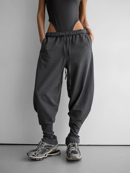 Curved Balloon Leg Jerge Pants Curved Balloon Leg Jerge Pants by Paper Moon for Women - catalog view