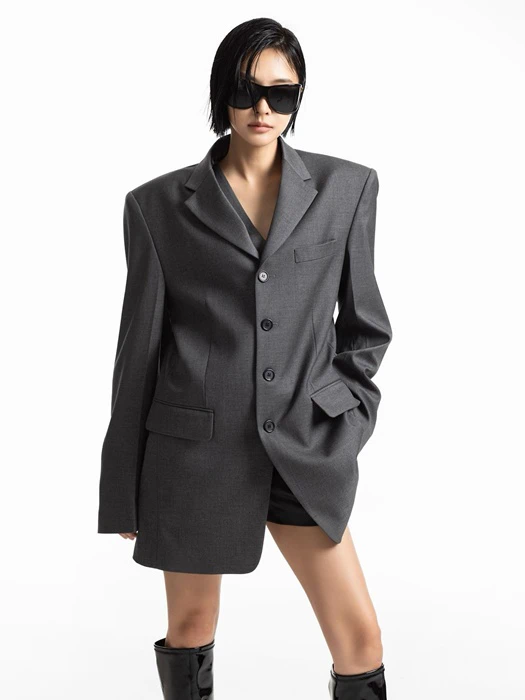 Classic 4-Button Tailored Blazer Classic 4-Button Tailored Blazer by Paper Moon for Women - catalog view