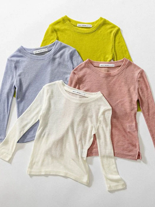 Wool Long Sleeve Tee by Petit Helena for Child - catalog view