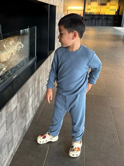 Zen Ribbed Binding Loungewear Zen Ribbed Binding Loungewear by Petit Helena for Child - catalog view