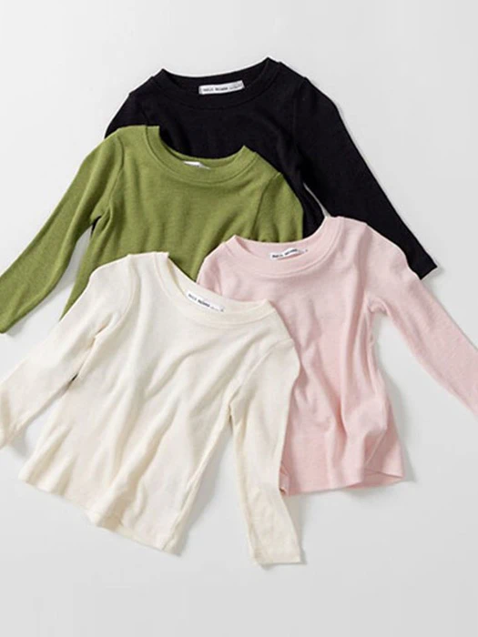 Wool Ribbed Tee by Petit Helena for Child - catalog view