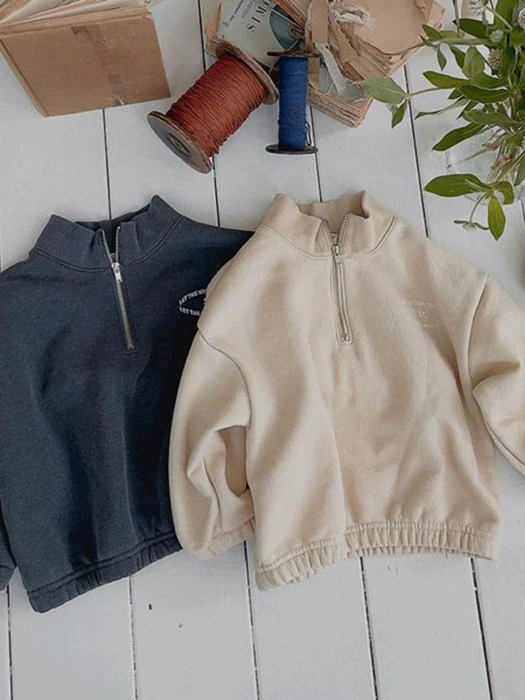 Pigment Fleece Half-Zip Tee Pigment Fleece Half-Zip Tee by Studio M for Child - catalog view