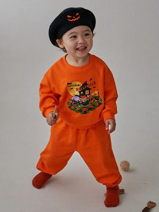 Pumpkin Top & Bottom Set Pumpkin Top & Bottom Set by Oott Bebe for Baby - catalog view