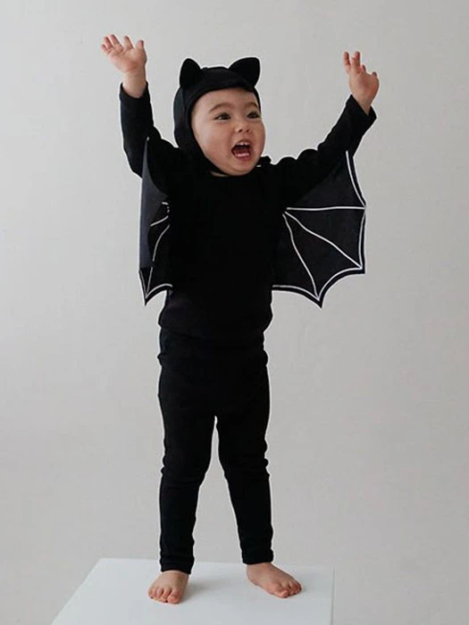 Bat Stretch Top & Bottom Set Bat Stretch Top & Bottom Set by Oott Bebe for Baby - catalog view