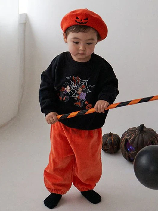 Halloween Velvet Pants Halloween Velvet Pants by Oott Bebe for Baby - catalog view