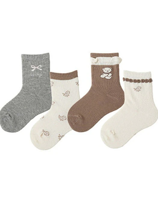 Butterfly Bear Ribbon Socks Set Butterfly Bear Ribbon Socks Set by Miso for Baby - catalog view
