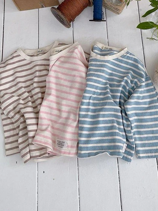 Latte Colorblock Striped Tee Latte Colorblock Striped Tee by Studio M for Child - catalog view