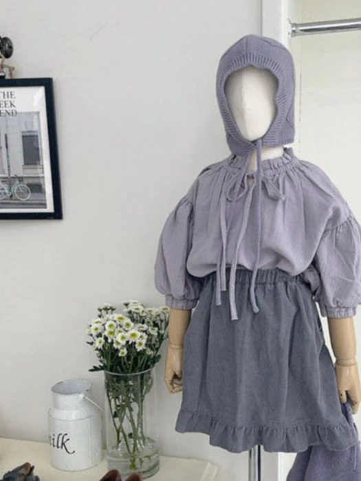 Strap Shirring Volume Blouse by Studio M for Child - catalog view