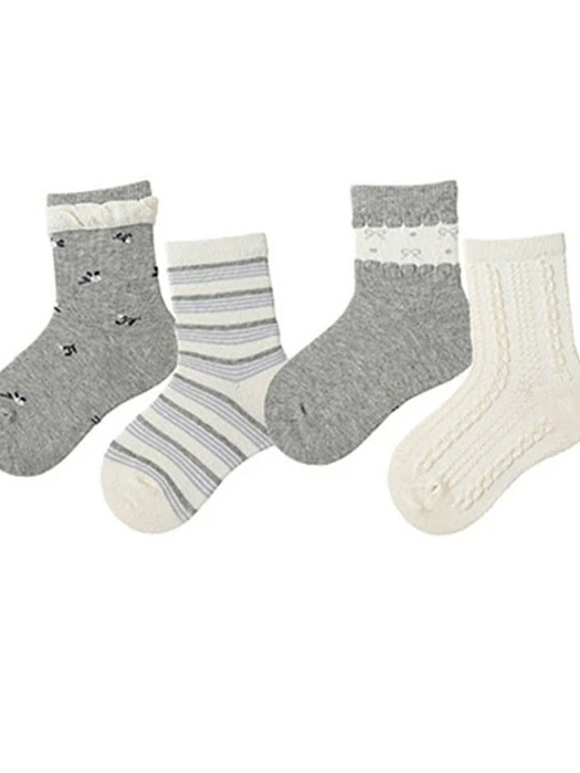 Ribbon Flower Gray Socks Set Ribbon Flower Gray Socks Set by Miso for Baby - catalog view