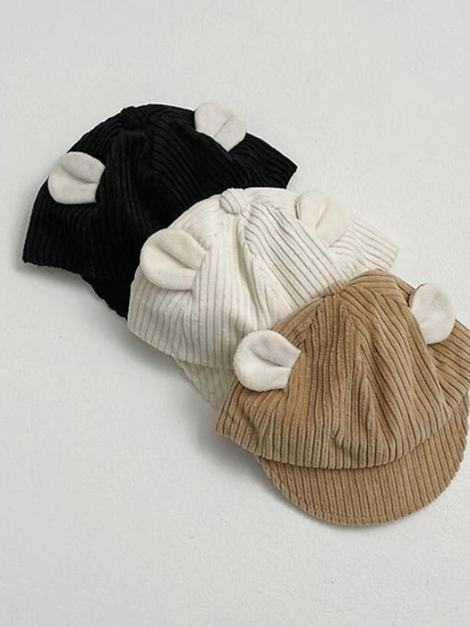 Corduroy Bear Cap Corduroy Bear Cap by Oott Bebe for Baby - catalog view