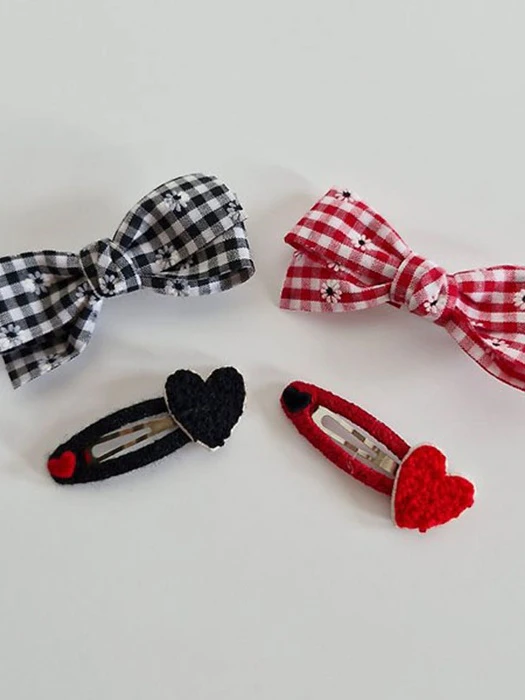 Curly Heart Check Set Curly Heart Check Set by Black Pink for Child - catalog view