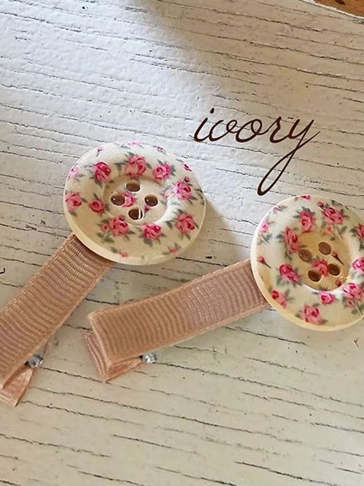 Autumn Button Hair Pin Set Autumn Button Hair Pin Set by Bonne for Child - catalog view