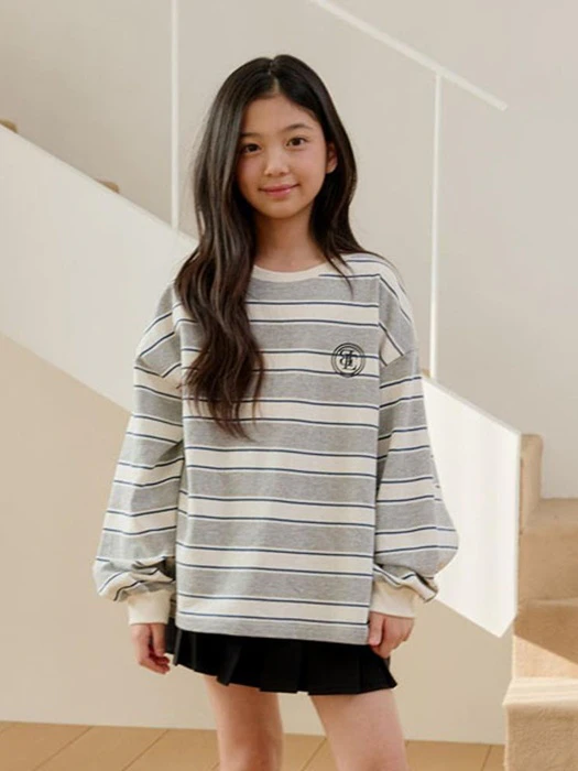Sally Stripe Sweatshirt Sally Stripe Sweatshirt by Boomjunior for Child - catalog view