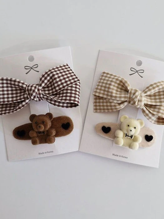 Check Teddy Bear Set Check Teddy Bear Set by Black Pink for Child - catalog view