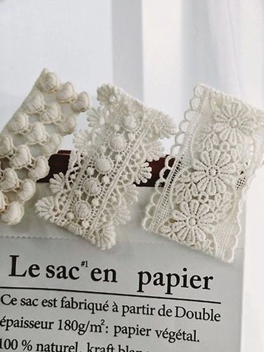 Square Lace Hair Clip Square Lace Hair Clip by Black Pink for Child - catalog view