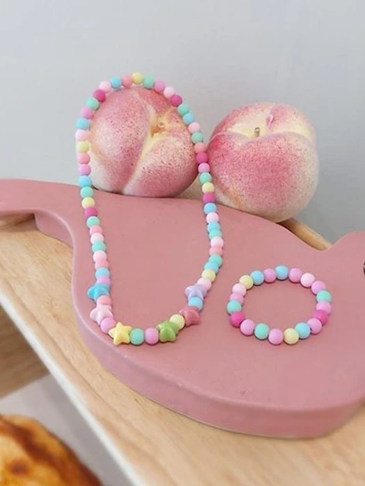 Star Necklace & Bracelet Set Star Necklace & Bracelet Set by Black Pink for Child - catalog view