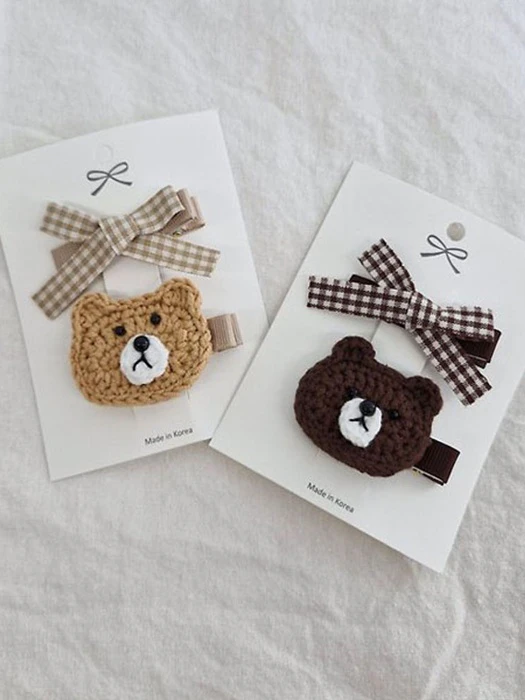 Crochet Bear Face Set Crochet Bear Face Set by Black Pink for Child - catalog view