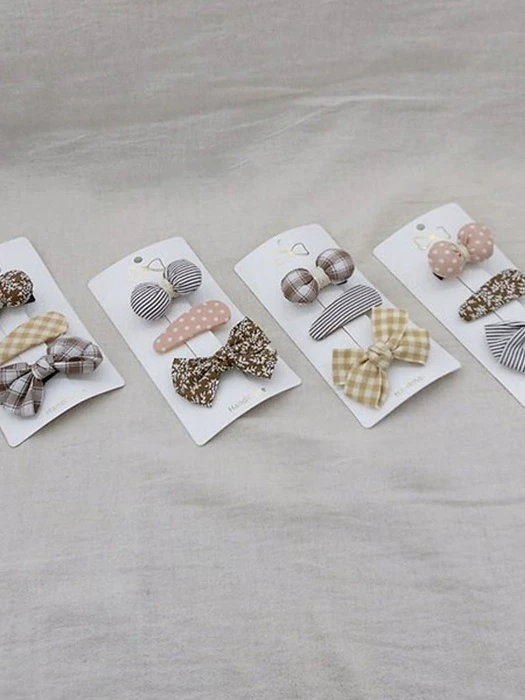 Mix Hair Clip Set of 3 Mix Hair Clip Set of 3 by Black Pink for Child - catalog view