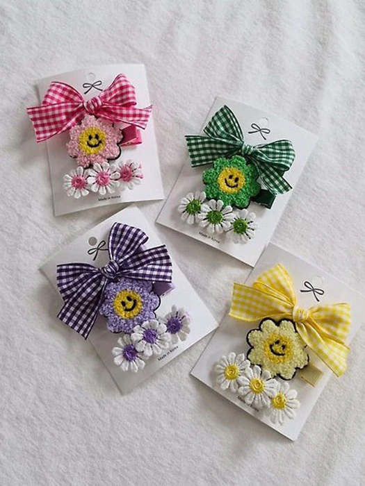 Curly Flower Set of 3 Curly Flower Set of 3 by Black Pink for Child - catalog view