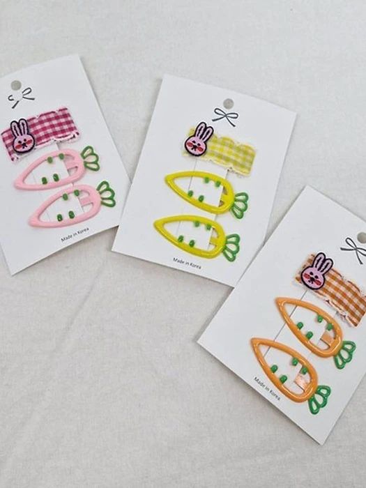 Carrot Mini Rabbit Set of 3 Carrot Mini Rabbit Set of 3 by Black Pink for Child - catalog view