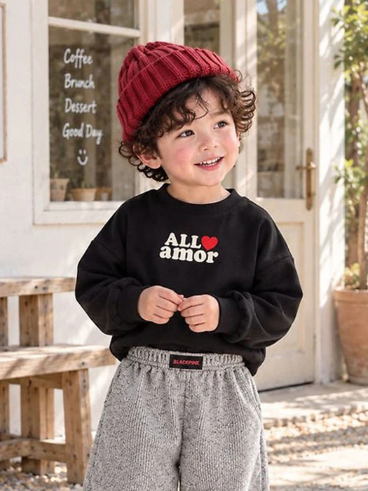Amore Sweatshirt Amore Sweatshirt by Black Pink for Child - catalog view