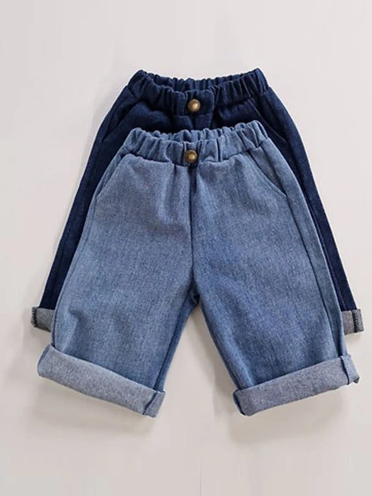 Antique Button Denim Pants Antique Button Denim Pants by Black Pink for Child - catalog view