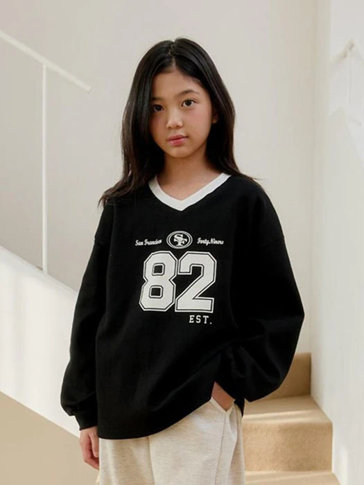82 Color Block V-Neck Tee 82 Color Block V-Neck Tee by Boomjunior for Child - catalog view