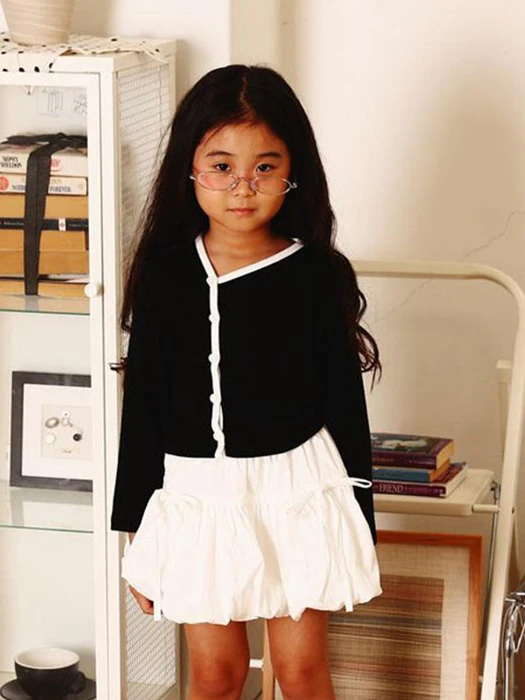 Side Neck Cardigan Side Neck Cardigan by Lalabongbong for Child - catalog view