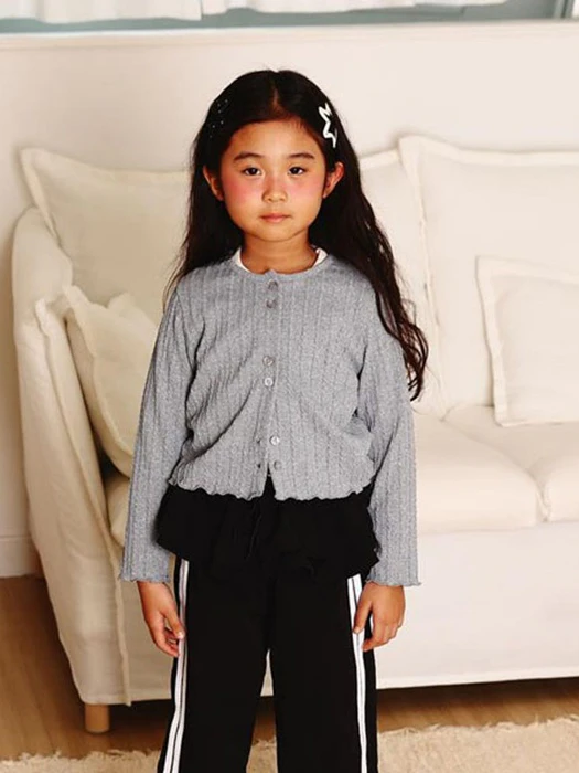 Cable Button Cardigan Cable Button Cardigan by Lalabongbong for Child - catalog view