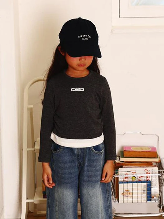 Layered Shirring Tee Layered Shirring Tee by Lalabongbong for Child - catalog view