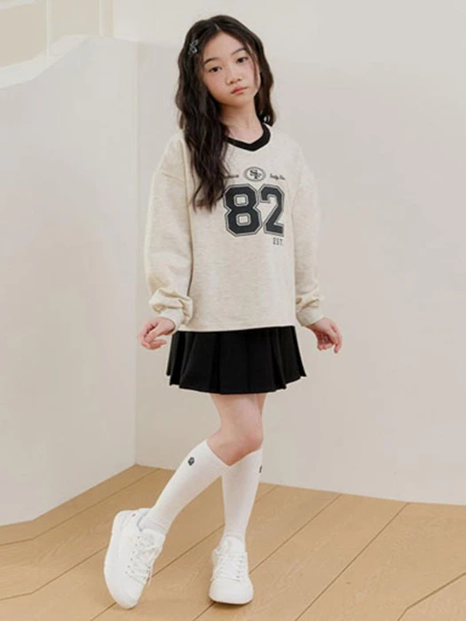 Pleats Solid Skirt (With Shorts) Pleats Solid Skirt (With Shorts) by Boomjunior for Child - catalog view