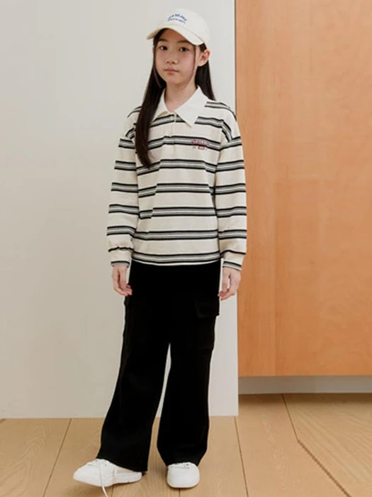 Heavy Cotton Cargo Wide Pants Heavy Cotton Cargo Wide Pants by Boomjunior for Child - catalog view