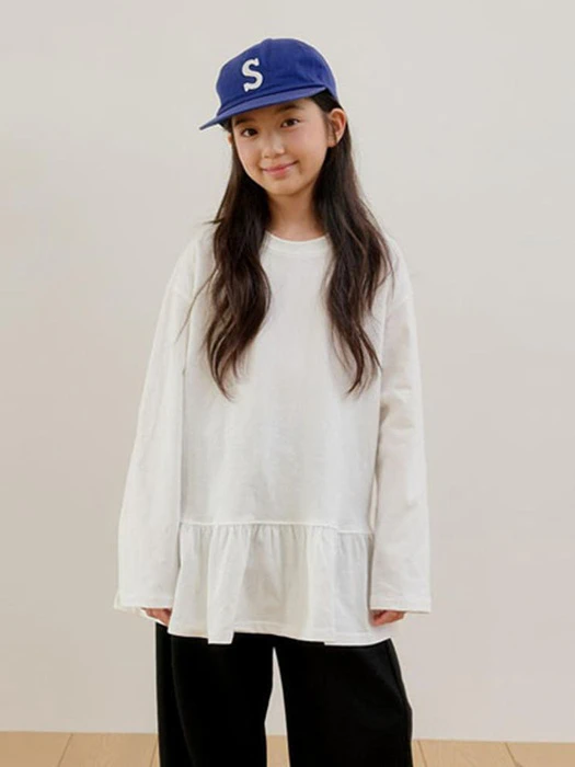 Inner Shirring Layered Tee Inner Shirring Layered Tee by Boomjunior for Child - catalog view