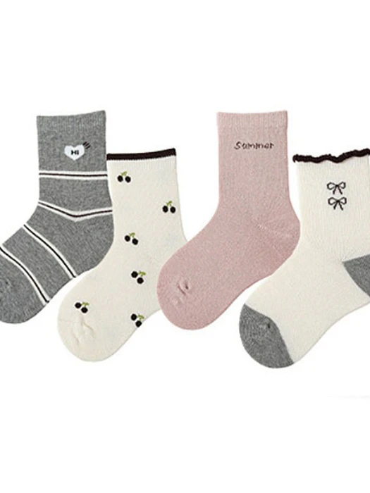 High Ribbon Cherry Socks Set High Ribbon Cherry Socks Set by Miso for Child - catalog view