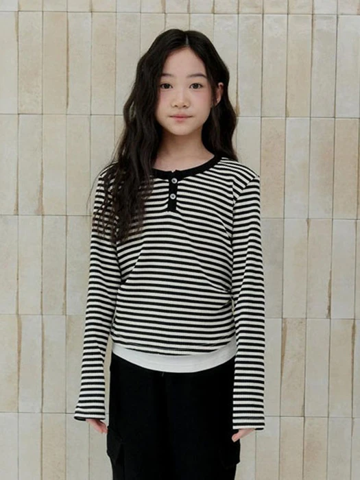 Delicate Fit Ribbed Stretch Layered Tee Delicate Fit Ribbed Stretch Layered Tee by Boomjunior for Child - catalog view