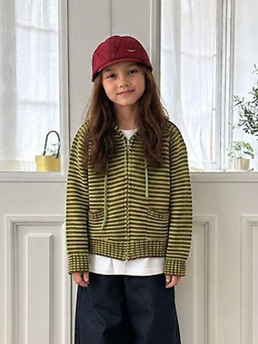 Striped Hoodie Zip-up Striped Hoodie Zip-up by Thanksto TT for Child - catalog view