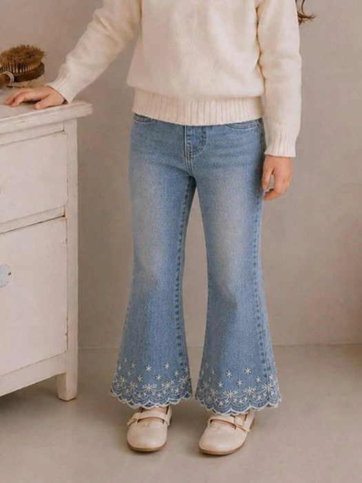 Flora Bootcut Stretch Pants Flora Bootcut Stretch Pants by Hanacoco for Child - catalog view