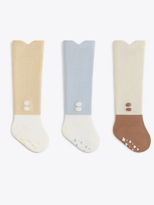 Double One Color Block Knee Socks Double One Color Block Knee Socks by Miso for Baby - catalog view