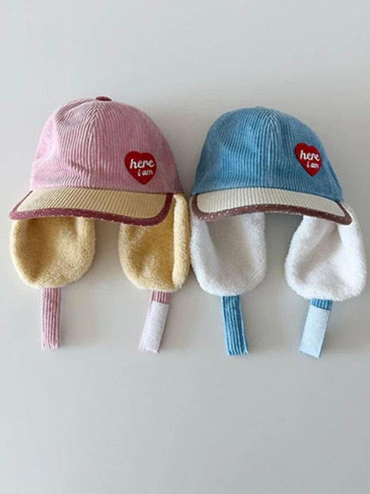 Heart Corduroy Ball Cap Heart Corduroy Ball Cap by Here I Am for Baby - catalog view