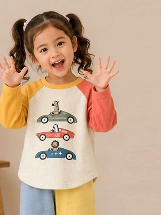Racing Collar Raglan Tee Racing Collar Raglan Tee by Twinkle for Child - catalog view
