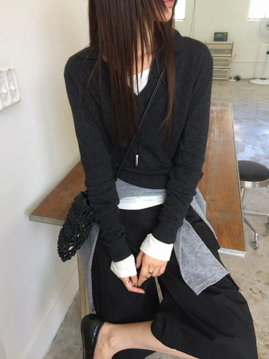 Chloe Collar Knit Top Chloe Collar Knit Top by Anou for Women - catalog view