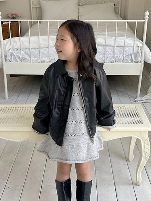 Bernel Leather Jacket Bernel Leather Jacket by Log101 for Child - catalog view